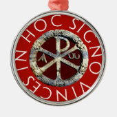 Chi-Rho Metalen Ornament (Voorkant)