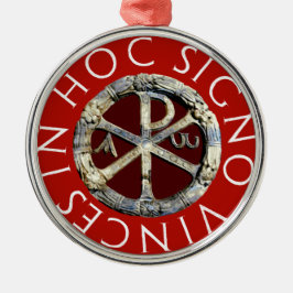 Chi-Rho Metalen Ornament