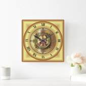 Chi-Rho Monogram ~ Christelijke symbool P & X ~ Vierkante Klok (Huis)