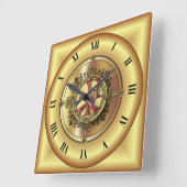 Chi-Rho Monogram ~ Christelijke symbool P & X ~ Vierkante Klok (Hoek)