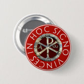 Chi-Rho Ronde Button 5,7 Cm (Voorkant /achterkant)