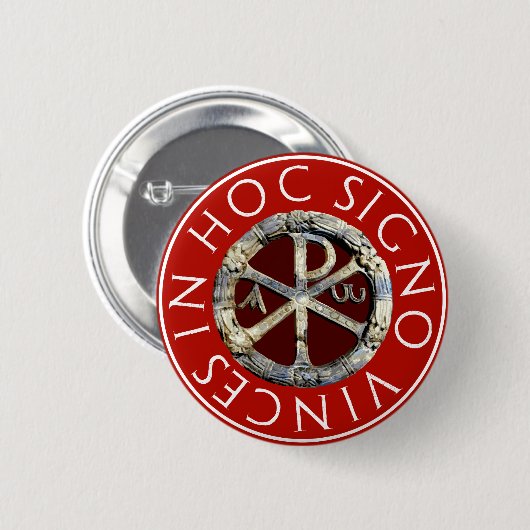Chi-Rho Ronde Button 5,7 Cm (Voorkant /achterkant)