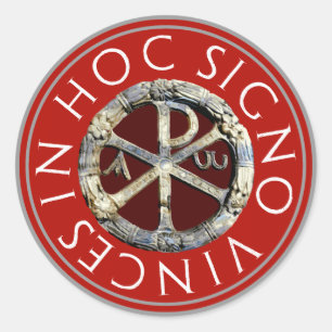 Chi-Rho Ronde Sticker