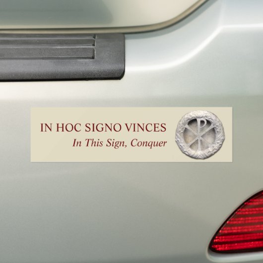 Chi Rho Sign Bumpersticker (Op auto)
