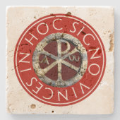 Chi-Rho Stenen Onderzetter (Voorkant)