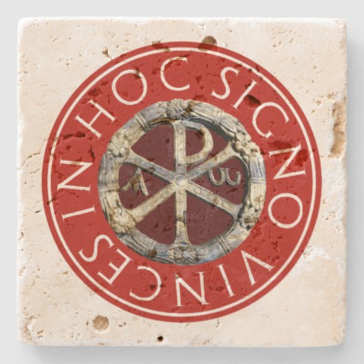 Chi-Rho Stenen Onderzetter (Voorkant)