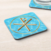 Chi-rho-symbool Bier Onderzetter (Linkerzijde)