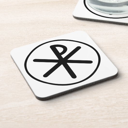 Chi-rho-symbool Drankjes Onderzetter (Linkerzijde)