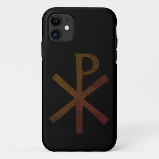 Chi Rho symbool Hoesje-Mate iPhone Case (Achterkant)