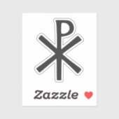 Chi Rho-symbool Sticker (Vel)