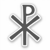 Chi Rho-symbool Sticker (Voorkant)