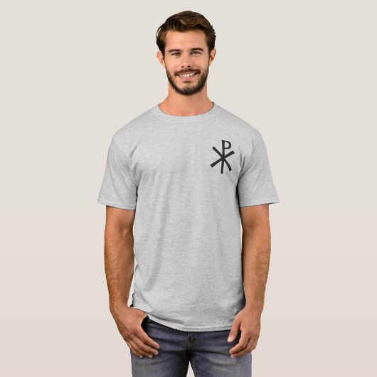 Chi Rho-symbool T-shirt (Voorkant volledig)