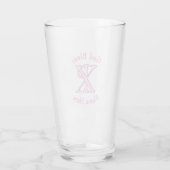Chi Ro Christelijk Kruis Roze Persoonlijk Glas (Achterkant)