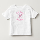 Chi Ro Christelijk Kruis Roze Persoonlijk Kinder Shirts (Voorkant)