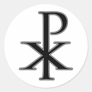 Chi Ro Ronde Sticker
