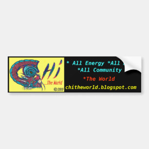Chi The World Bumpersticker