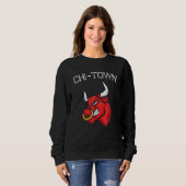 Chi Town Bull Chicago Fans Basketball 23 for Men W Trui (Voorkant volledig)