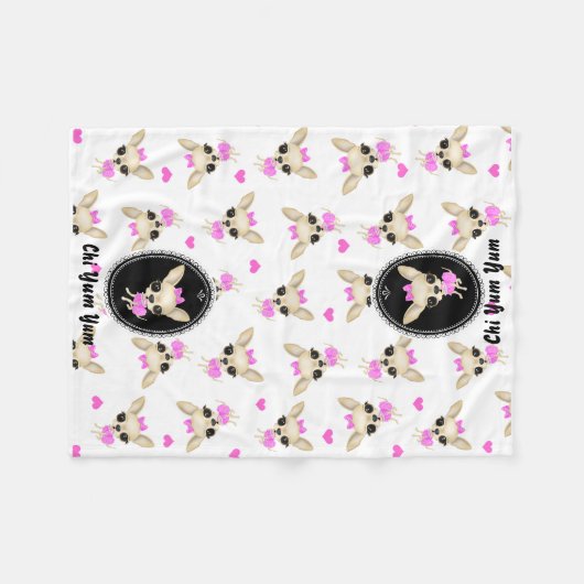 Chi Yum Yum Fleece Blanket (Voorkant (Horizontaal))