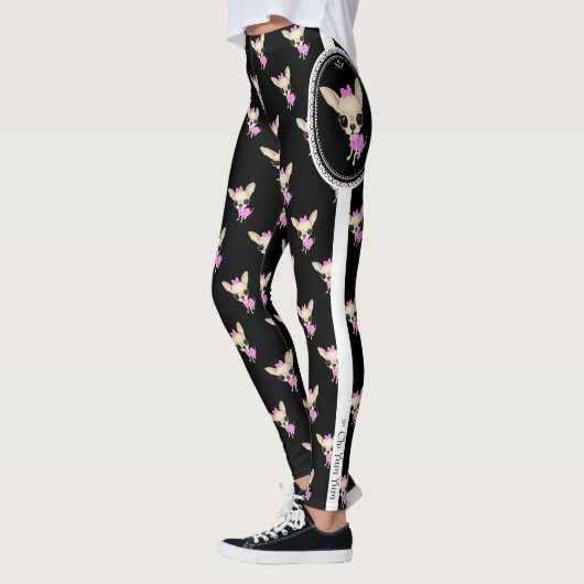 Chi Yum Yum leggings - LG Logo - Blk (Links)