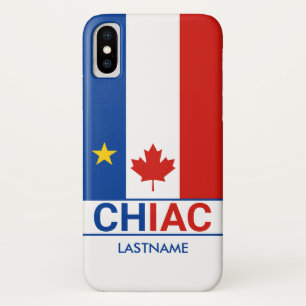 Chiac Acadian Canadian Flag personaliseren   Case-Mate iPhone Case