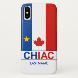 Chiac Acadian Canadian Flag Personalize Case-Mate iPhone Case
