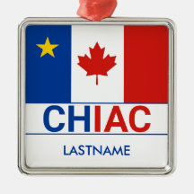 Chiac Acadian Canadian Flag Personalize