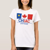 Chiac Acadian Canadian Flag Personalize T-Shirt (Voorkant)