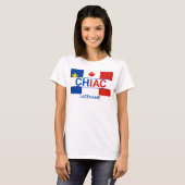 Chiac Acadian Canadian Flag Personalized T-shirt (Voorkant volledig)