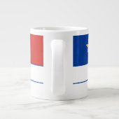 Chiac Acadische Canadese Vlag Achternaam Grote Koffiekop (Achterkant)