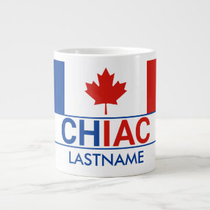 Chiac Acadische Canadese Vlag Achternaam Grote Koffiekop