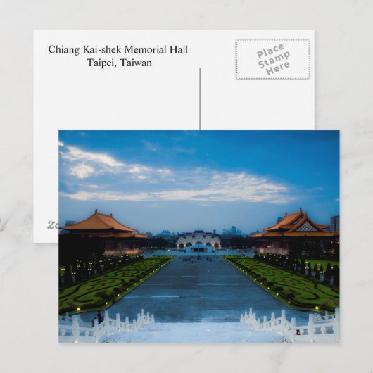 Chiang Kai-shek Memorial Hall, Taipei, Taiwan Briefkaart (Voorkant / Achterkant)
