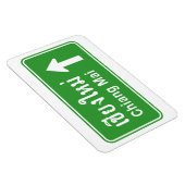 Chiang Mai Ahead ⚠ Thai Highway Traffic Sign ⚠ Magneet (Rechterzijde)