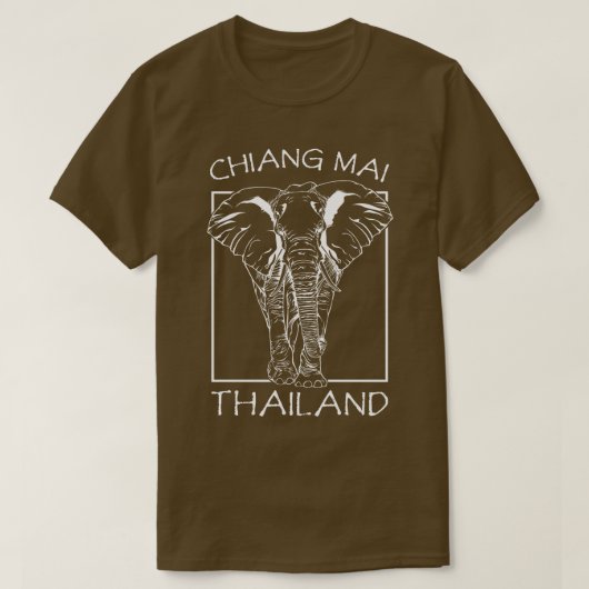 Chiang Mai Chiengmai Thailand Elephant Tropics T-shirt (Design voorkant)
