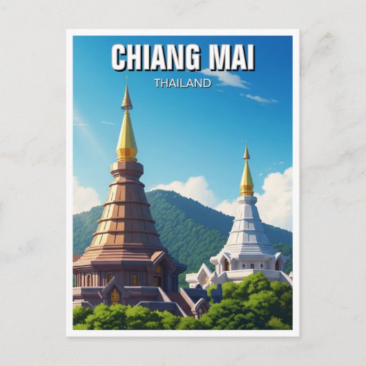 Chiang Mai Doi Inthanon Thailand Briefkaart (Voorkant)
