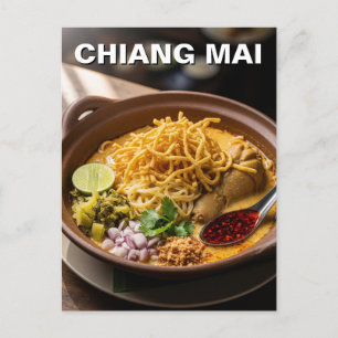 Chiang Mai Khao Soi Thais eten Briefkaart