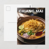 Chiang Mai Khao Soi Thais eten Briefkaart (Voorkant / Achterkant)