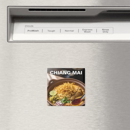 Chiang Mai Khao Soi Thais eten Magneet (Insitu (Vaatwasser))