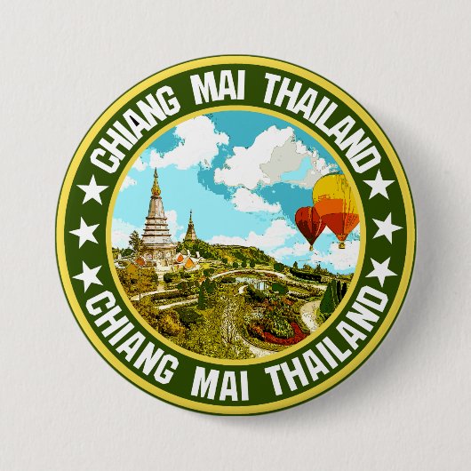 Chiang Mai Ronde Button 7,6 Cm (Voorkant)