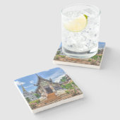 chiang mai temple stenen onderzetter (Zijkant)