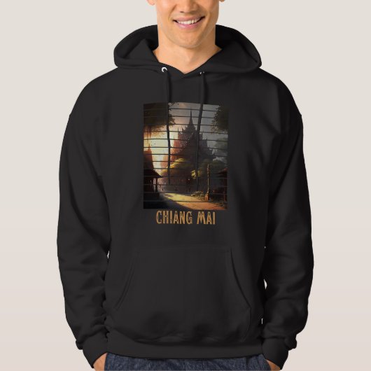 Chiang Mai Thailand, Backpacking and Digital Nomad Hoodie (Voorkant)