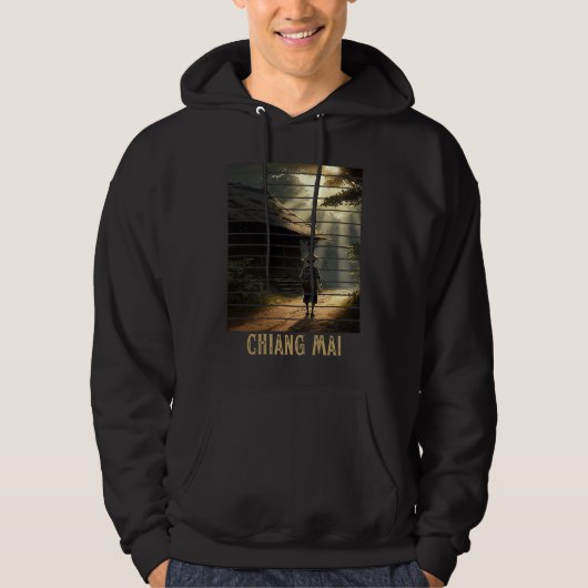 Chiang Mai Thailand, Backpacking and Digital Nomad Hoodie (Voorkant)