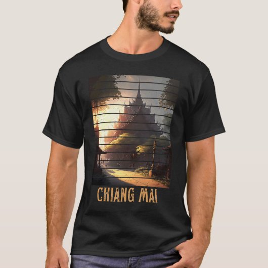 Chiang Mai Thailand, Backpacking and Digital Nomad T-shirt (Voorkant)