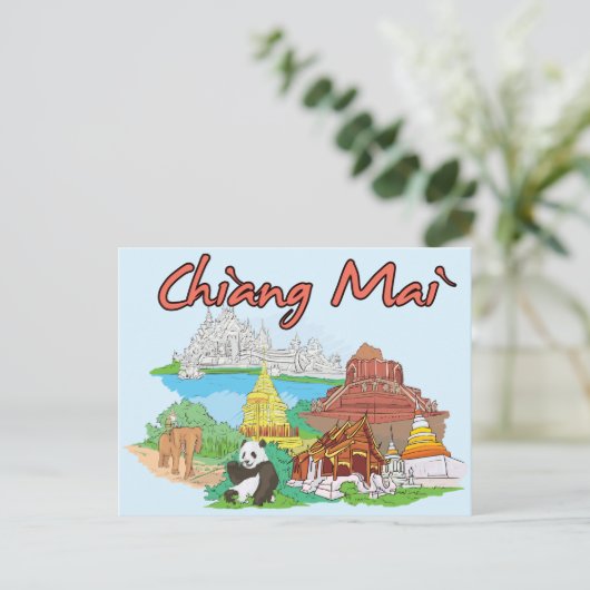 Chiang Mai, Thailand Briefkaart (Staand voorkant)