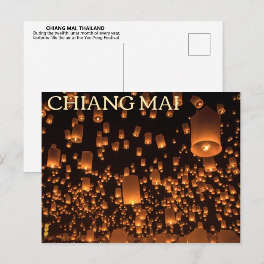 Chiang Mai, Thailand Briefkaart (Voorkant / Achterkant)