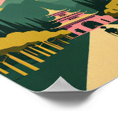 Chiang Mai Thailand Minimalist Travel Poste Poster (Hoek)