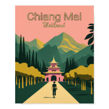 Chiang Mai Thailand Minimalist Travel Poste