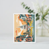 Chiang Mai Thailand Pop Kunst Reizen Illustratie Briefkaart (Staand voorkant)