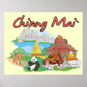 Chiang Mai, Thailand Poster