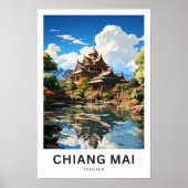 Chiang Mai Thailand Reisprint Poster (Voorkant)