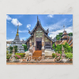 Chiang Mai Thailand Temple Photo Briefkaart